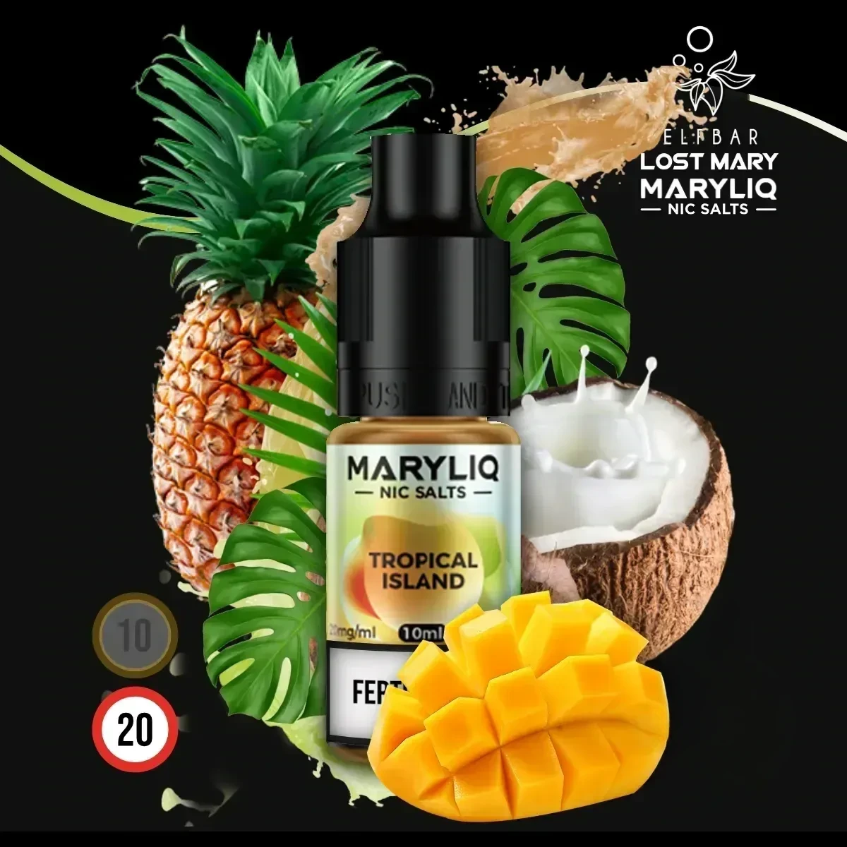 MARYLIQ by Lost Mary Nikotinsalz Liquid Tropical Island - 10 ml