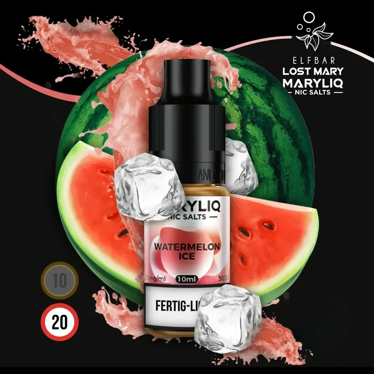 MARYLIQ by Lost Mary Nikotinsalz Liquid Watermelon Ice - 10 ml