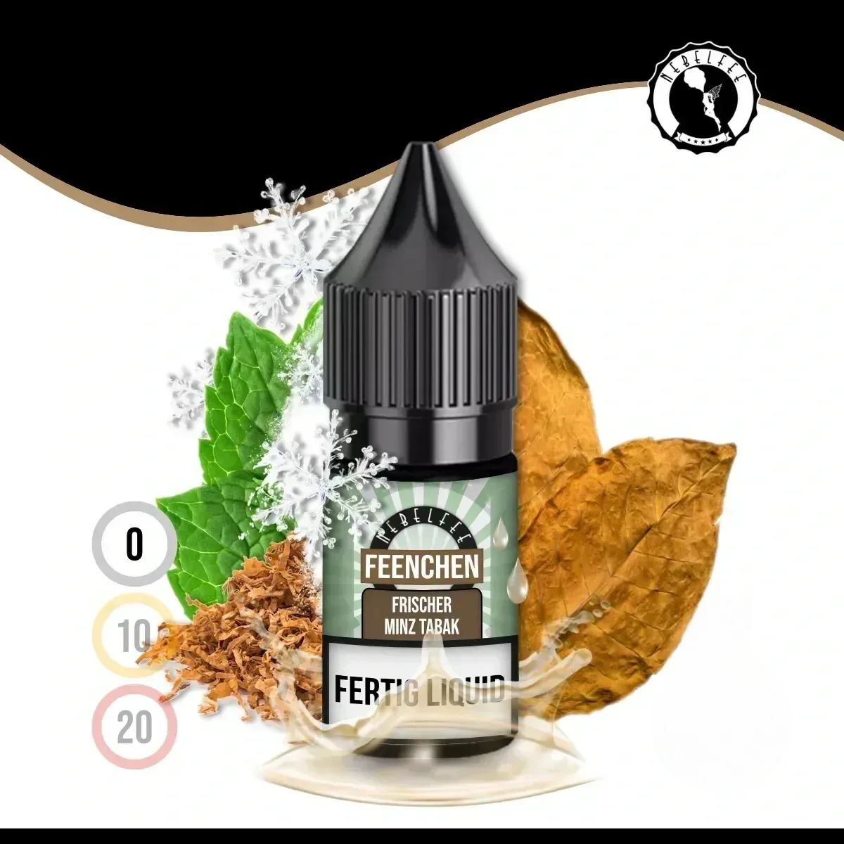 Nebelfee Frischer Minz Tabak Feenchen Liquid - 10 ml