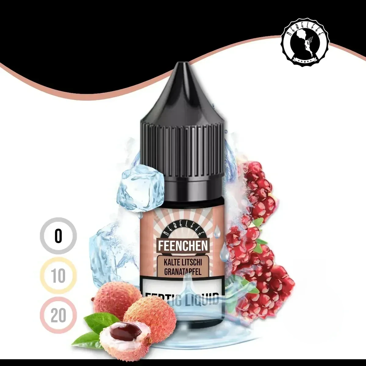 Nebelfee Kalte Litschi Granatapfel Feenchen Liquid - 10 ml