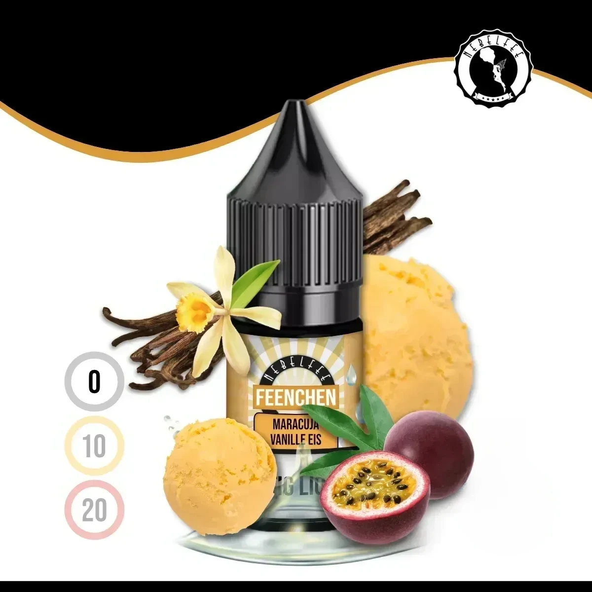 Nebelfee Maracuja Vanilleeis Feenchen Liquid - 10 ml