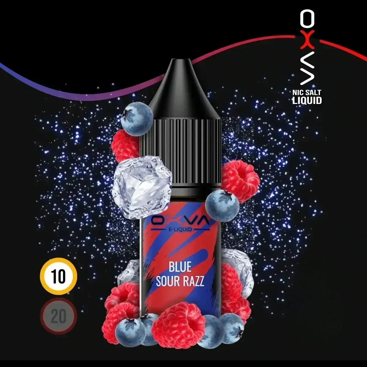 OXVA Blue Sour Razz Nic Salt Liquid