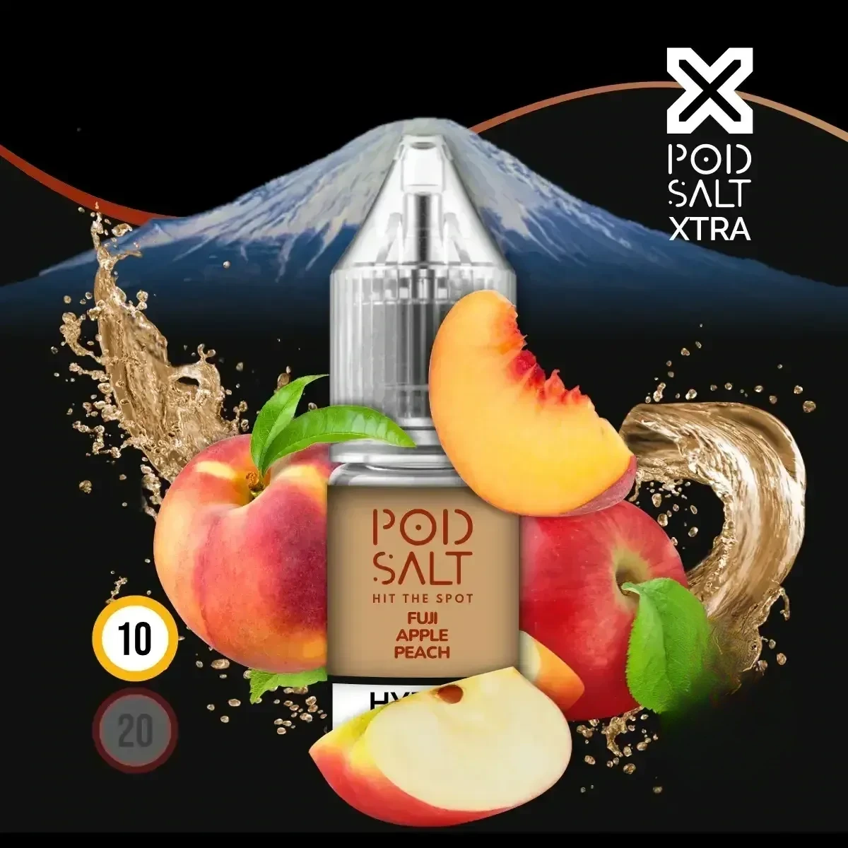 POD SALT XTRA Fuji Apple Peach Liquid - 10 ml