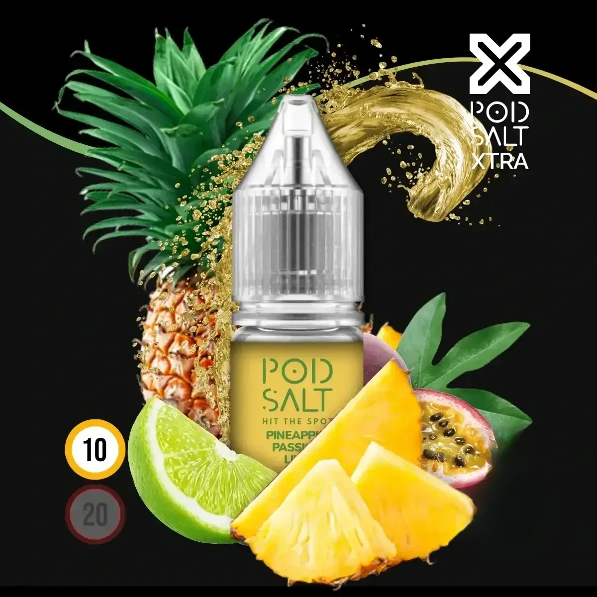 POD SALT XTRA Pineapple Passion Lime Liquid - 10 ml
