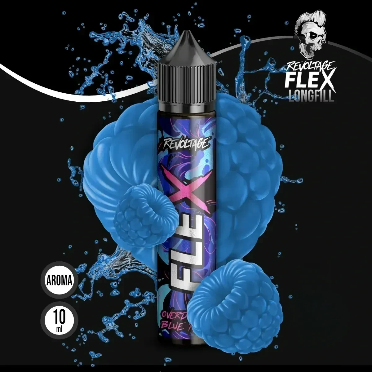 REVOLTAGE FLEX Overdosed Aroma Blue Razz - 10 ml