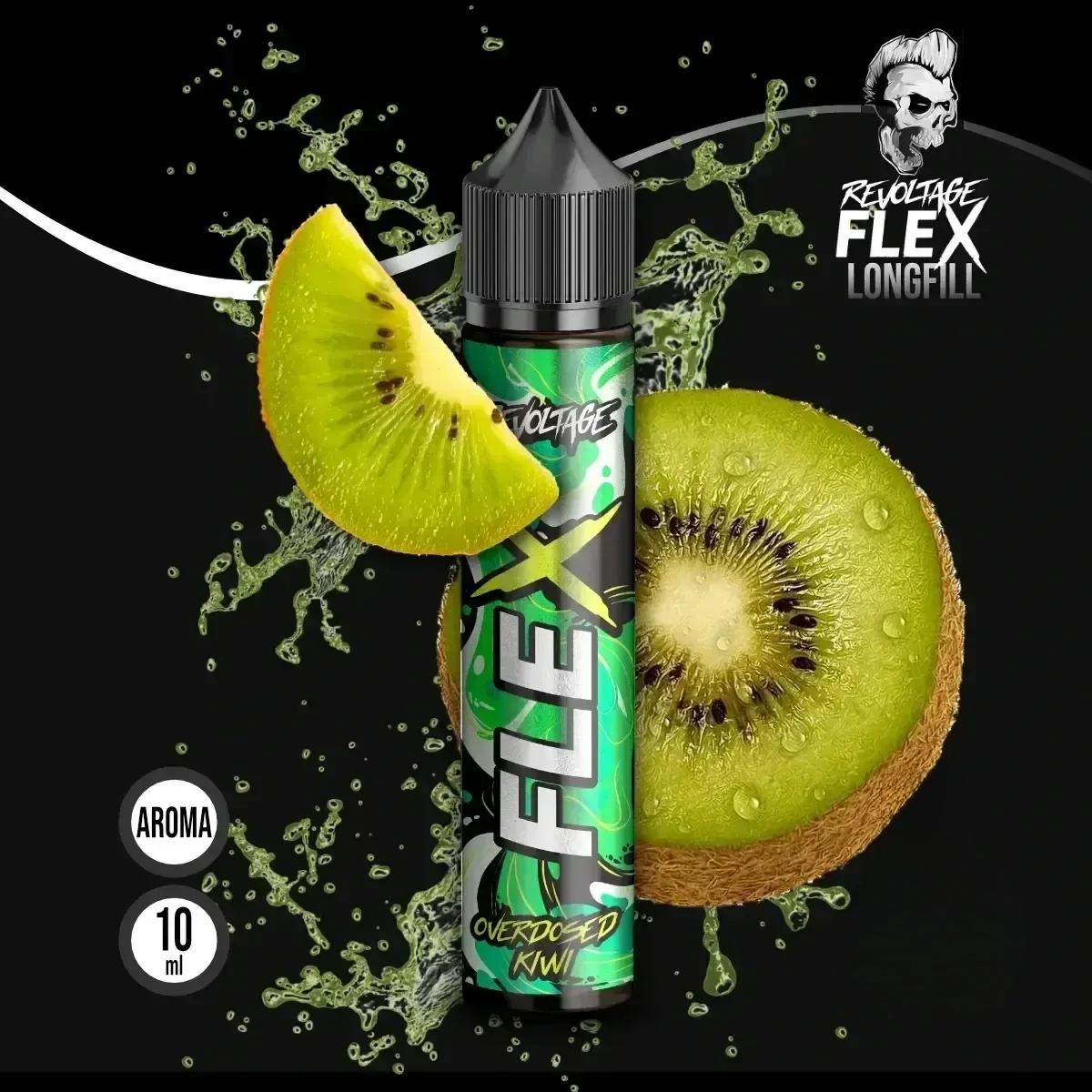 REVOLTAGE FLEX Overdosed Aroma Kiwi - 10 ml