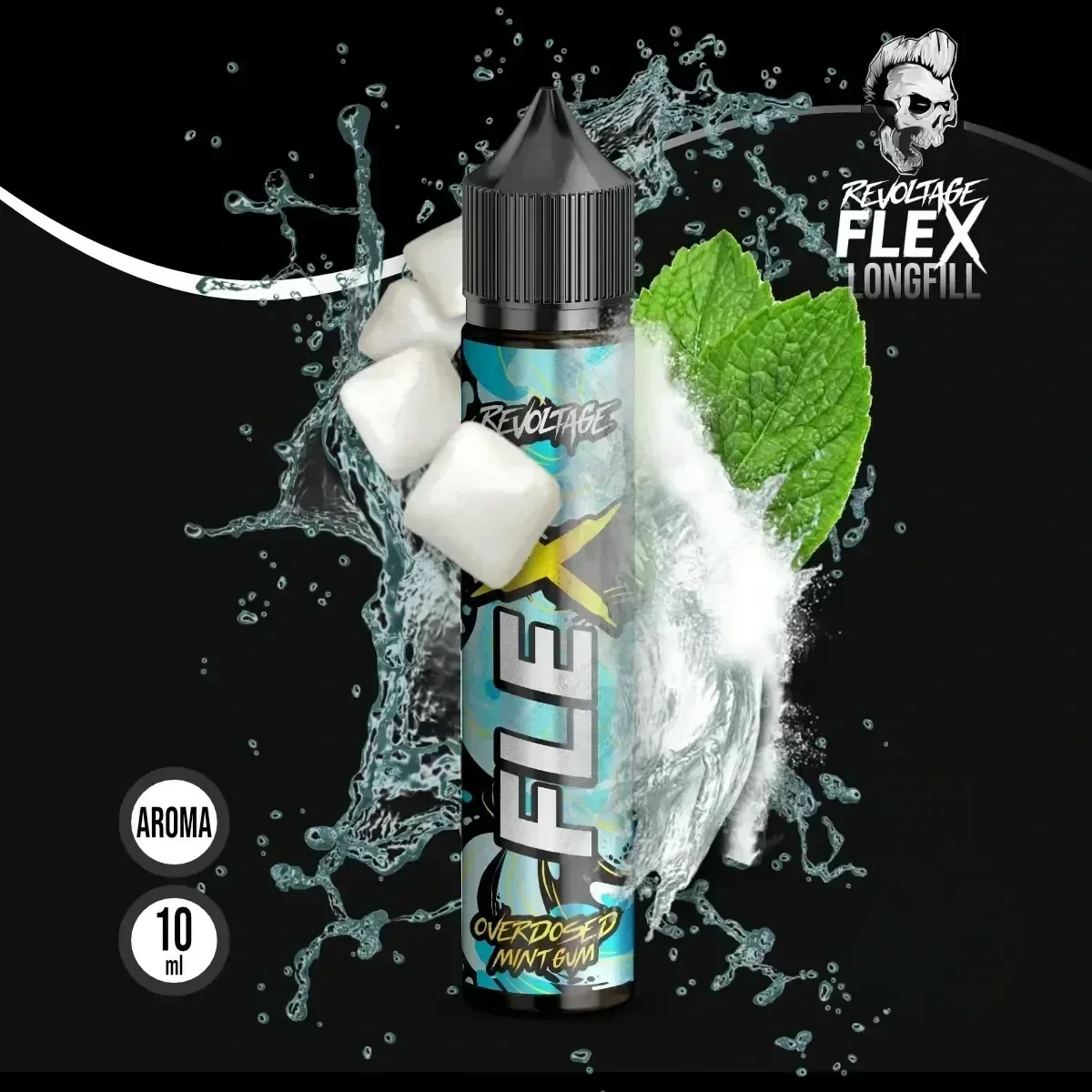 REVOLTAGE FLEX Overdosed Aroma Mint Gum - 10 ml