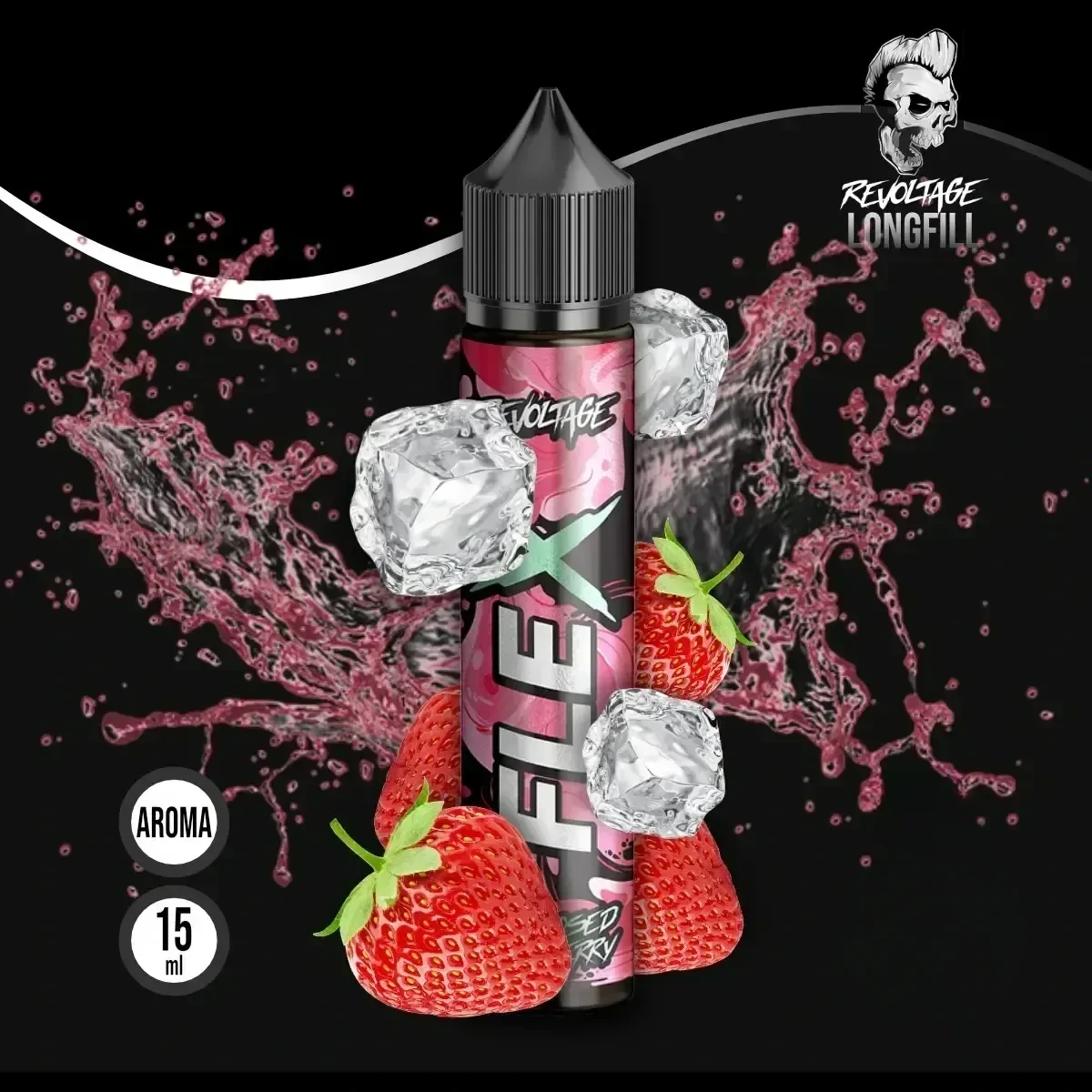 REVOLTAGE FLEX Overdosed Aroma Strawberry - 10 ml