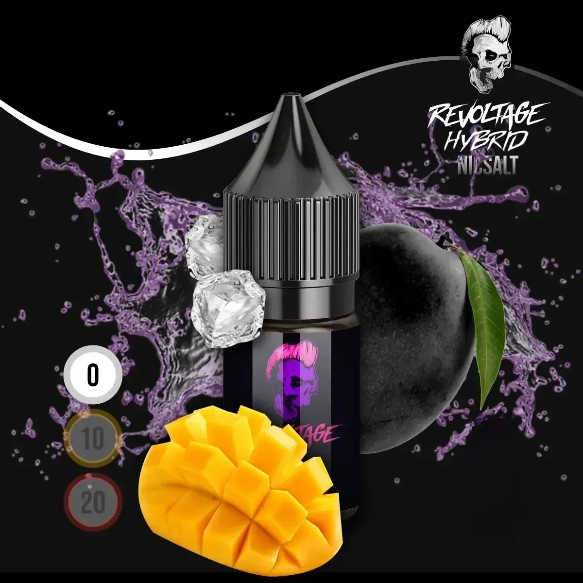 REVOLTAGE Hybrid Nikotinsalz Liquid Black Mango - 10 ml