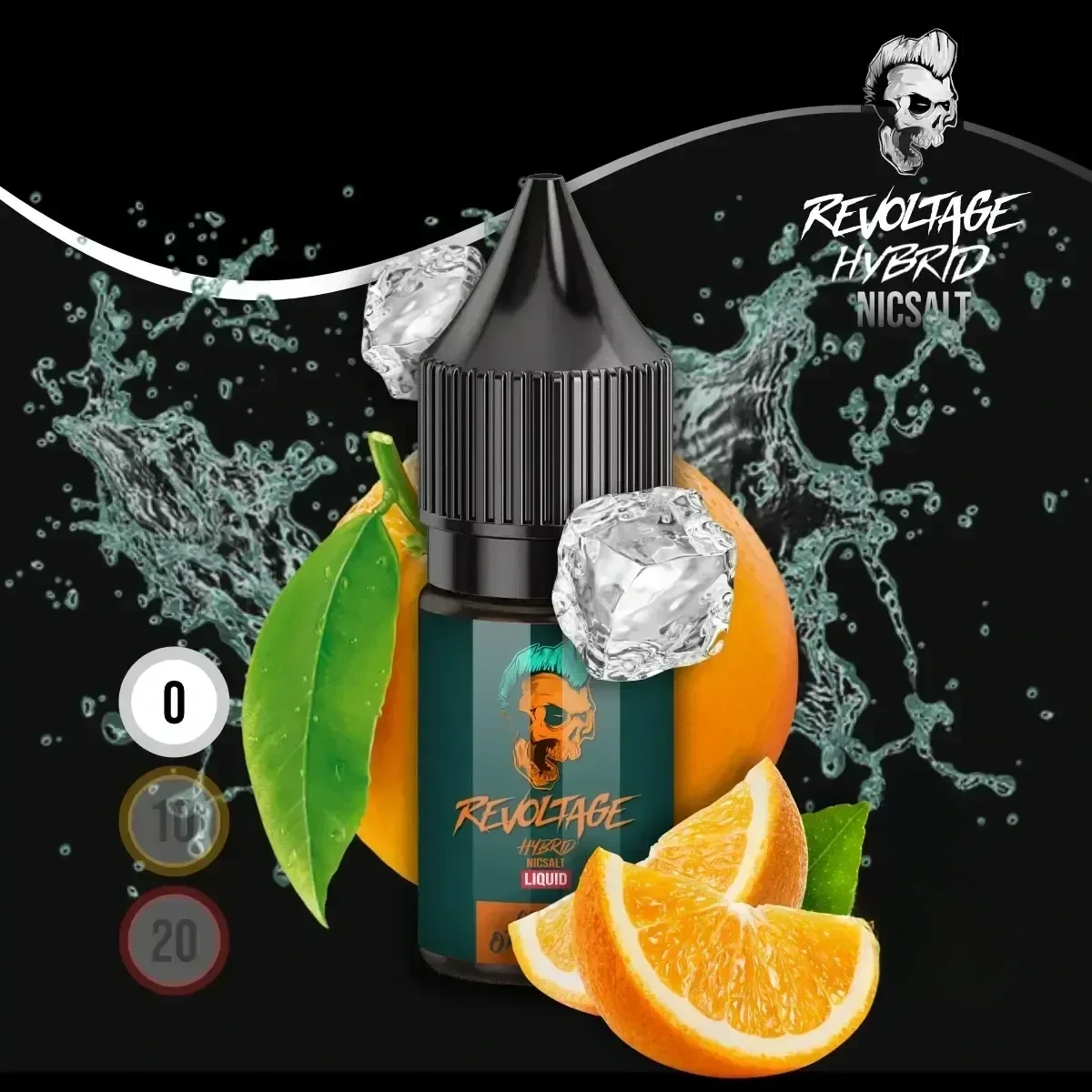REVOLTAGE Hybrid Nikotinsalz Liquid Green Orange - 10 ml