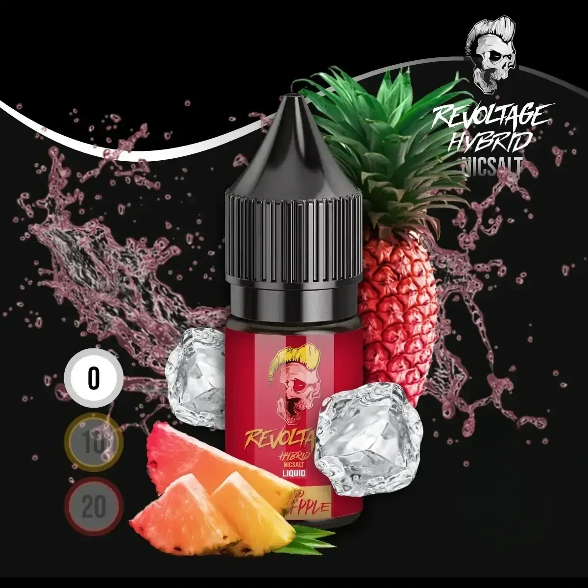 REVOLTAGE Hybrid Nikotinsalz Liquid Red Pineapple - 10 ml