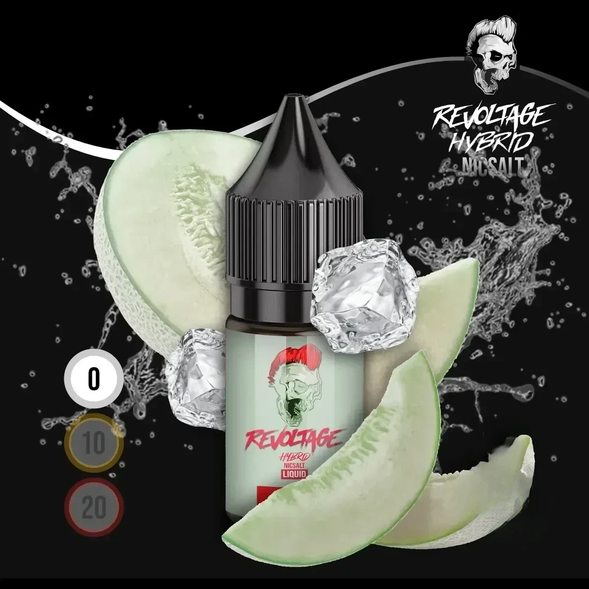 REVOLTAGE Hybrid Nikotinsalz Liquid White Melon - 10 ml
