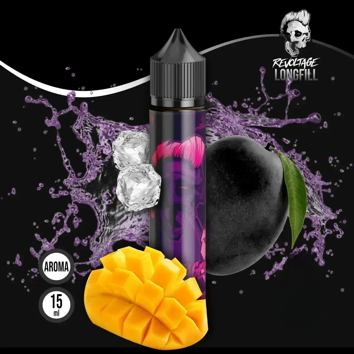 REVOLTAGE Longfill Aroma Black Mango - 15 ml