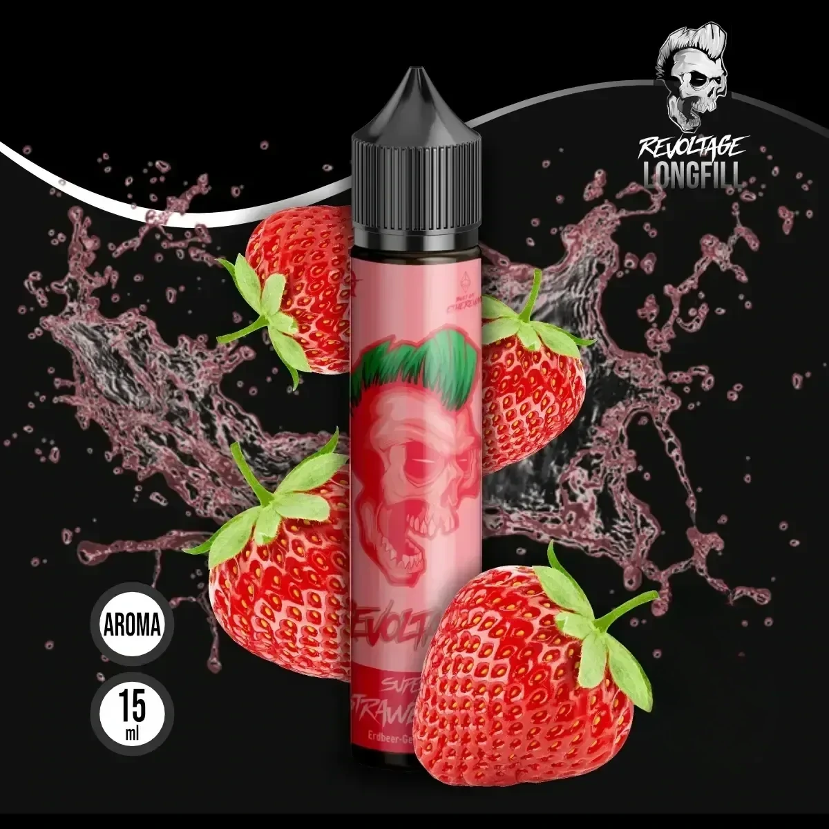 REVOLTAGE Longfill Aroma Super Strawberry - 15 ml
