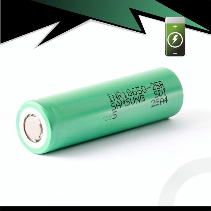 SAMSUNG INR18650-25R 2500mAh High-drain Akku 12C 20A ~ungeschützt~