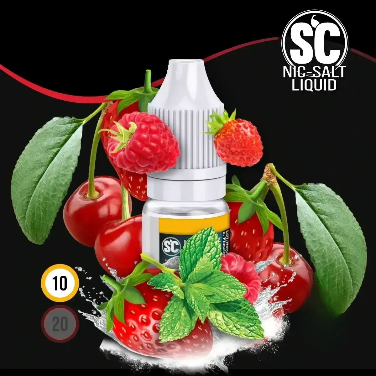 SC Red Fruits Nikotinsalz Liquid - 10 ml