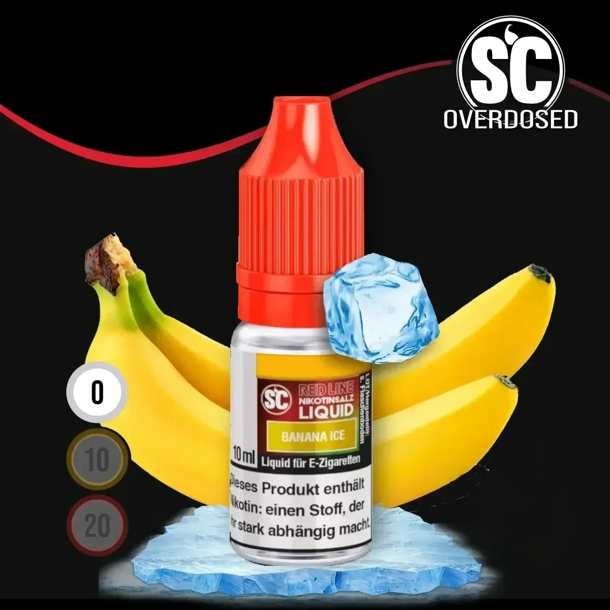 SC Red Line Banana Ice Nikotinsalz Liquid - 10 ml