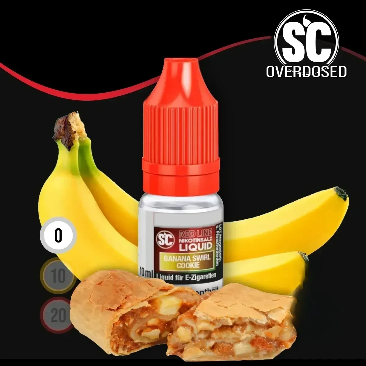 SC Red Line Banana Swirl Cookie Nikotinsalz Liquid - 10 ml