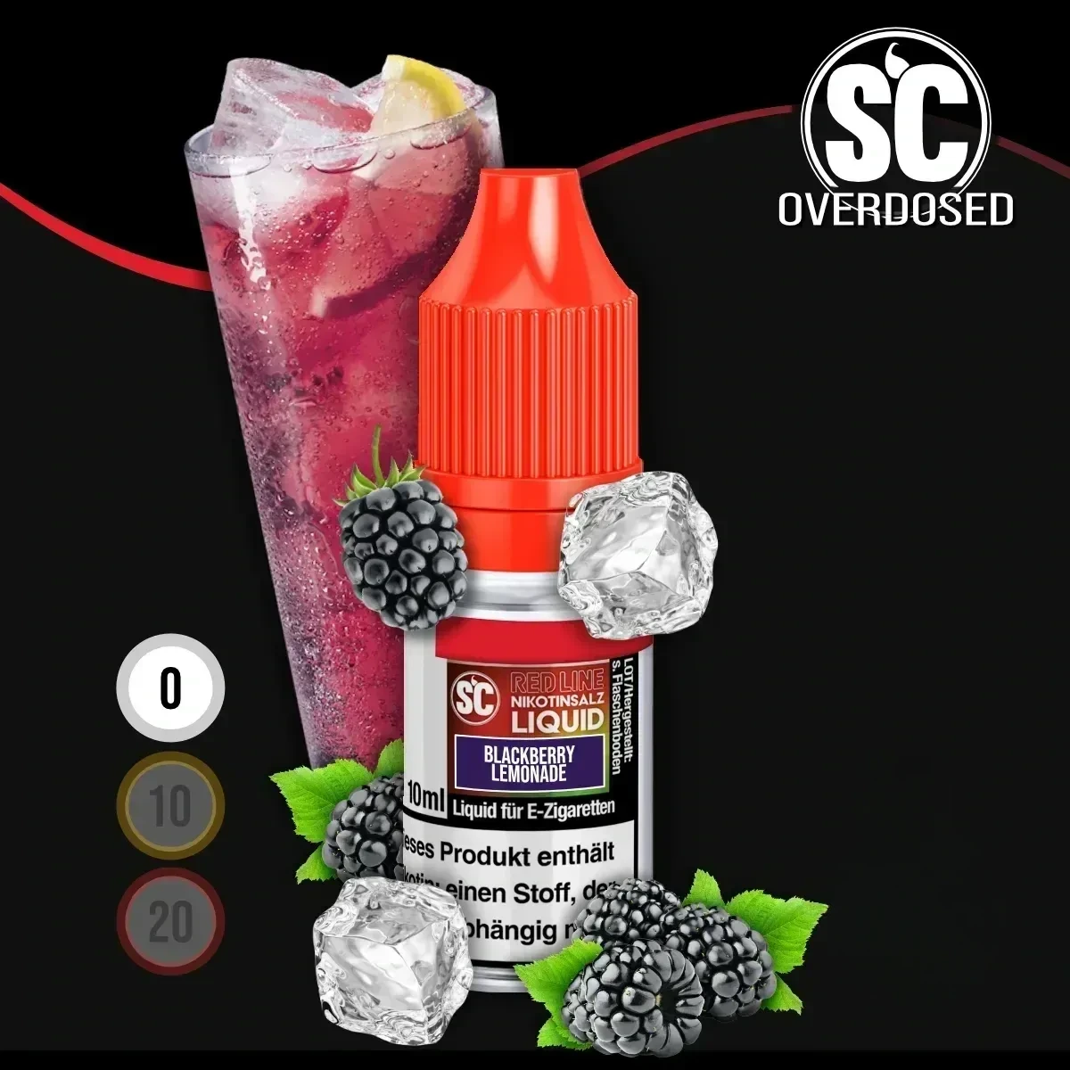 SC Red Line Blackberry Lemonade Nikotinsalz Liquid - 10 ml