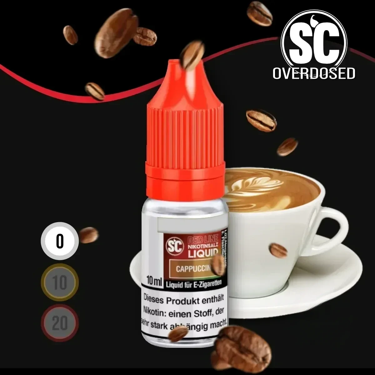 SC Red Line Cappuccino Nikotinsalz Liquid - 10 ml