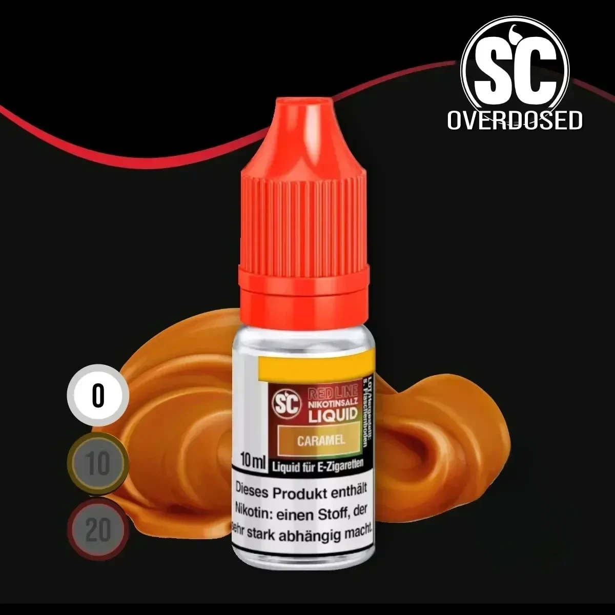 SC Red Line Caramel Nikotinsalz Liquid - 10 ml