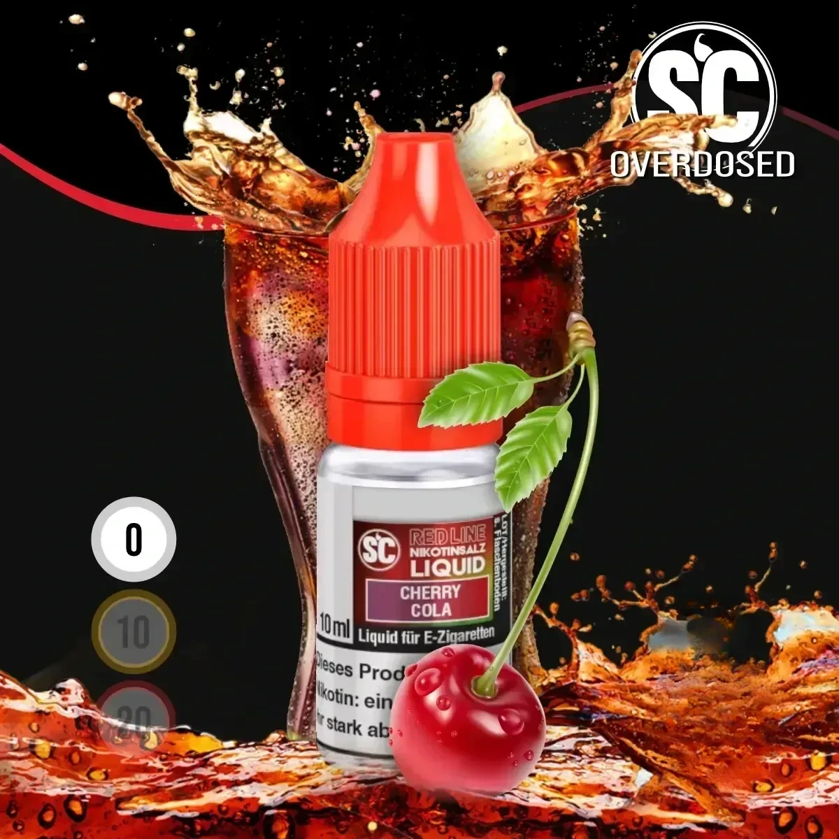SC Red Line Cherry Cola Nikotinsalz Liquid - 10 ml