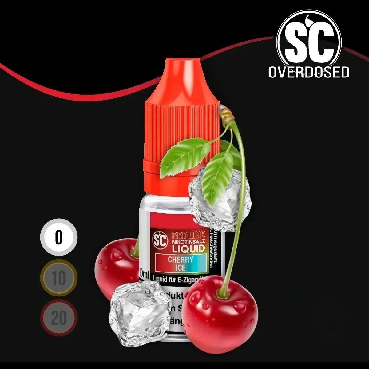 SC Red Line Cherry Ice Nikotinsalz Liquid - 10 ml
