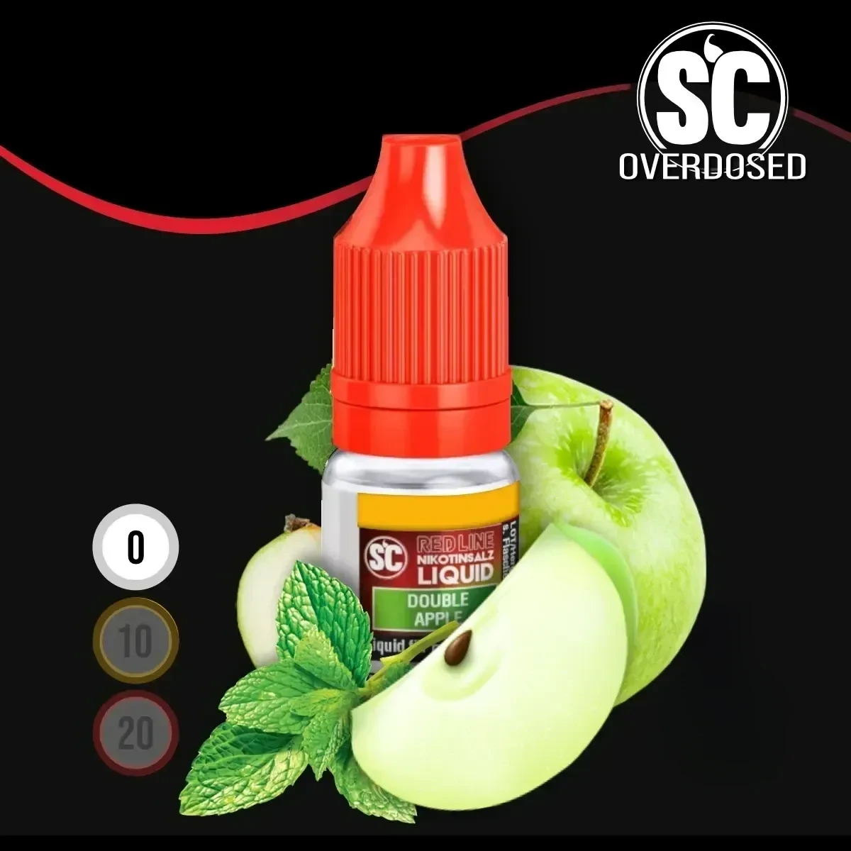 SC Red Line Double Apple Nikotinsalz Liquid - 10 ml