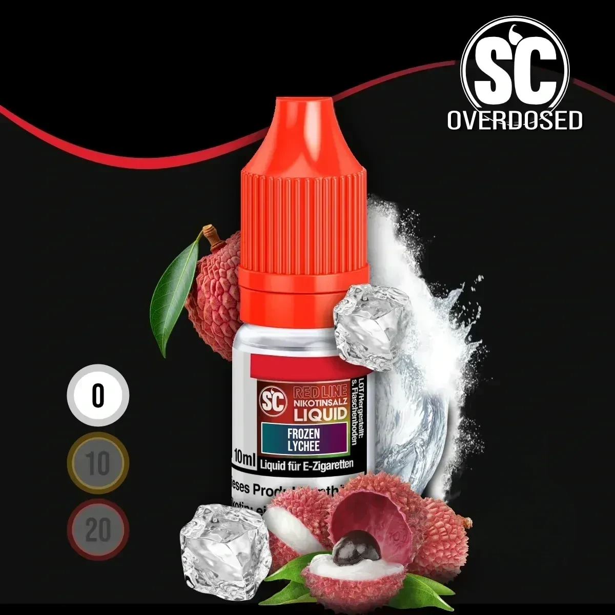 SC Red Line Frozen Lychee Nikotinsalz Liquid - 10 ml