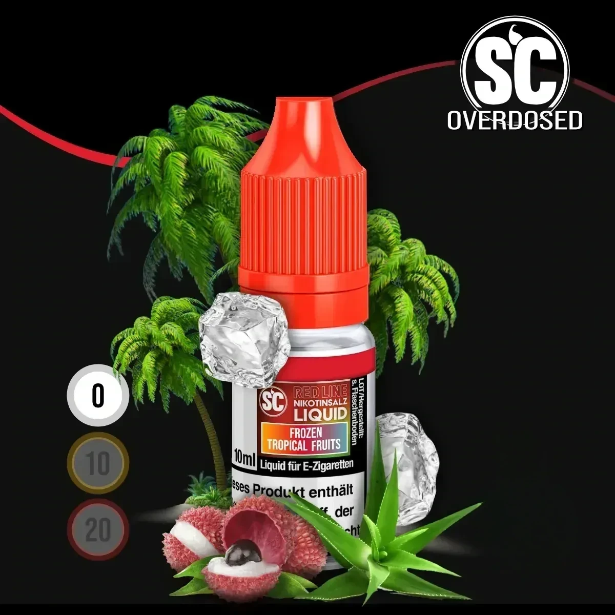 SC Red Line Frozen Tropical Fruits Nikotinsalz Liquid - 10 ml