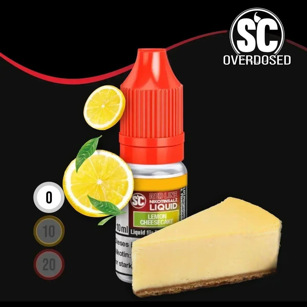 SC Red Line Lemon Cheesecake Nikotinsalz Liquid - 10 ml