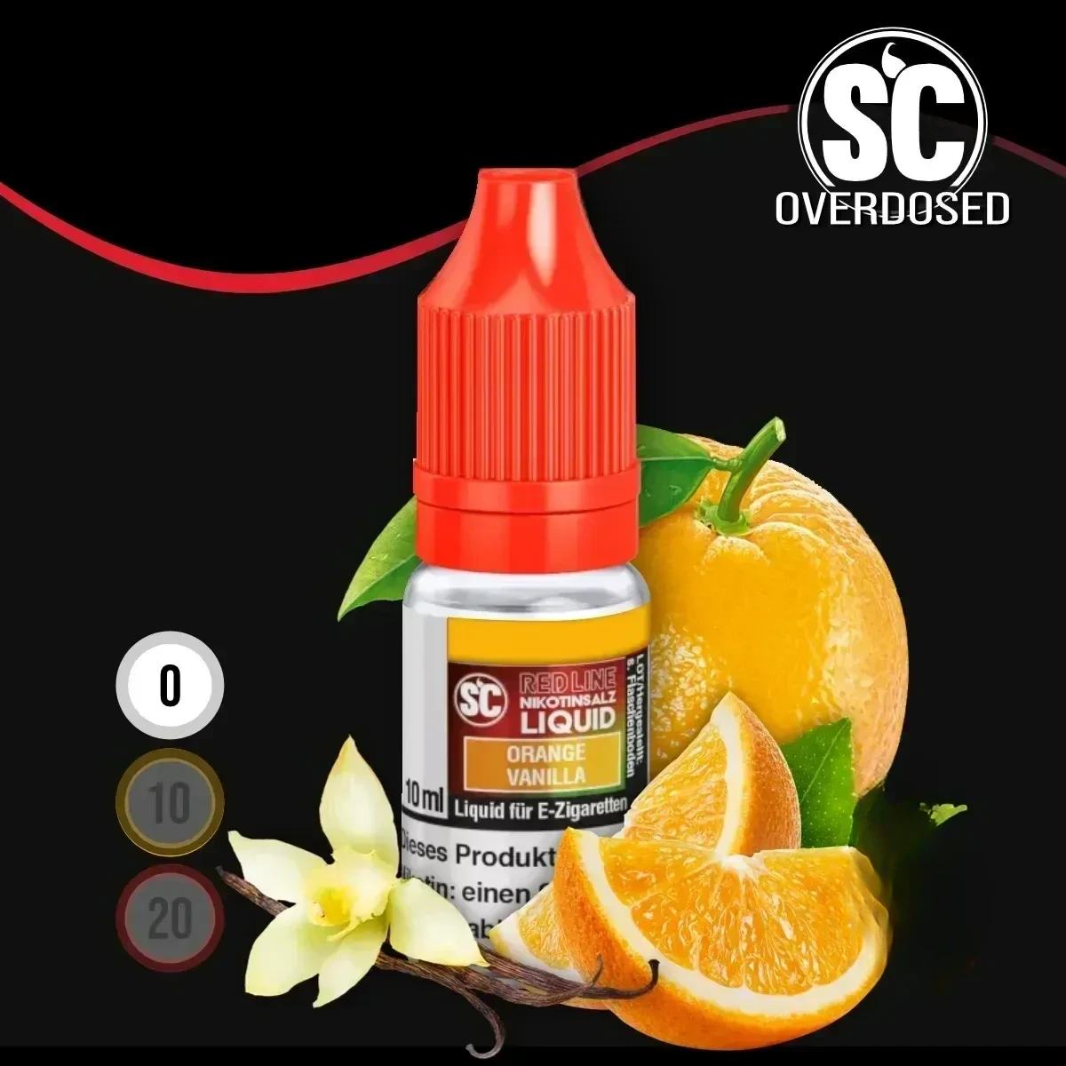 SC Red Line Orange Vanilla Liquid - 10 ml