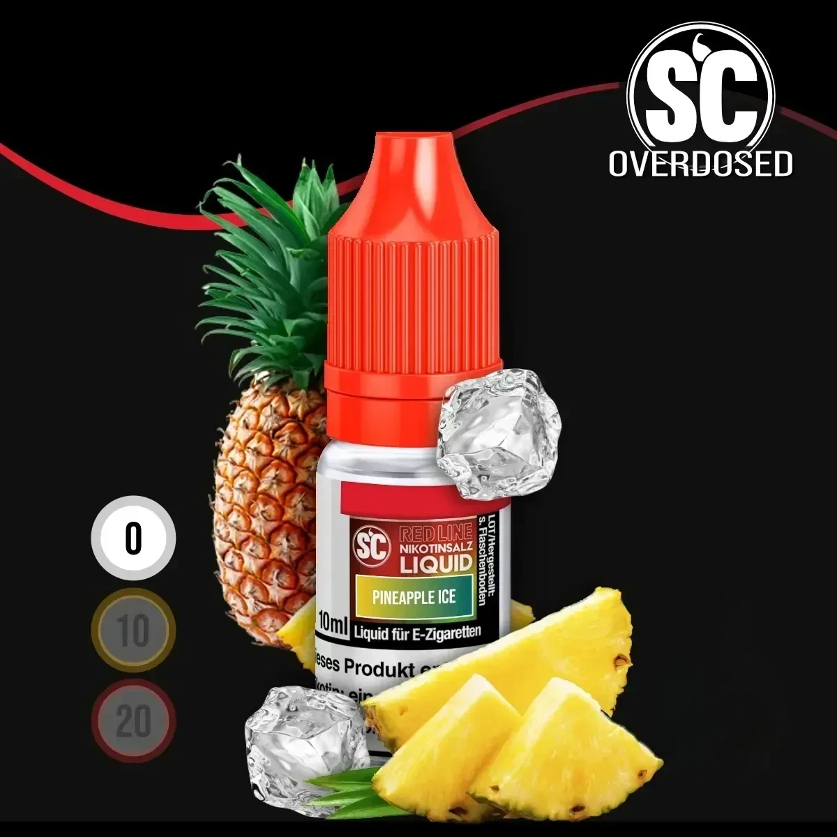 SC Red Line Pineapple Ice Nikotinsalz Liquid - 10 ml