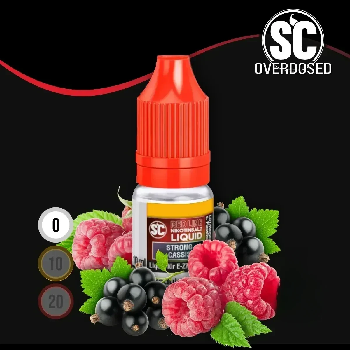 SC Red Line Strong Cassis V2 Nikotinsalz Liquid - 10 ml