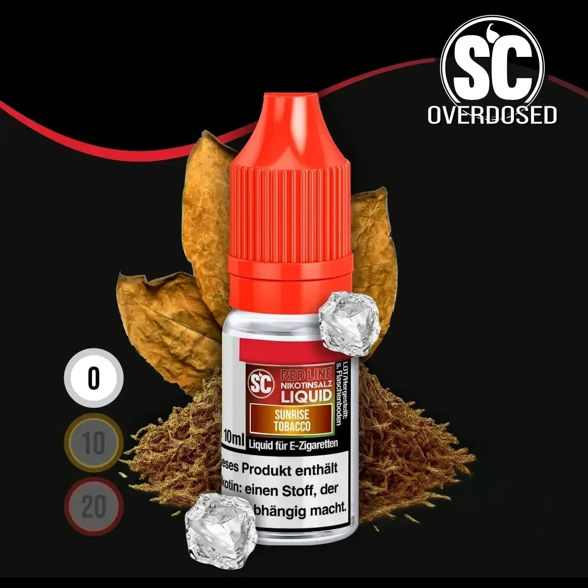 SC Red Line Sunrise Tobacco Nikotinsalz Liquid - 10 ml