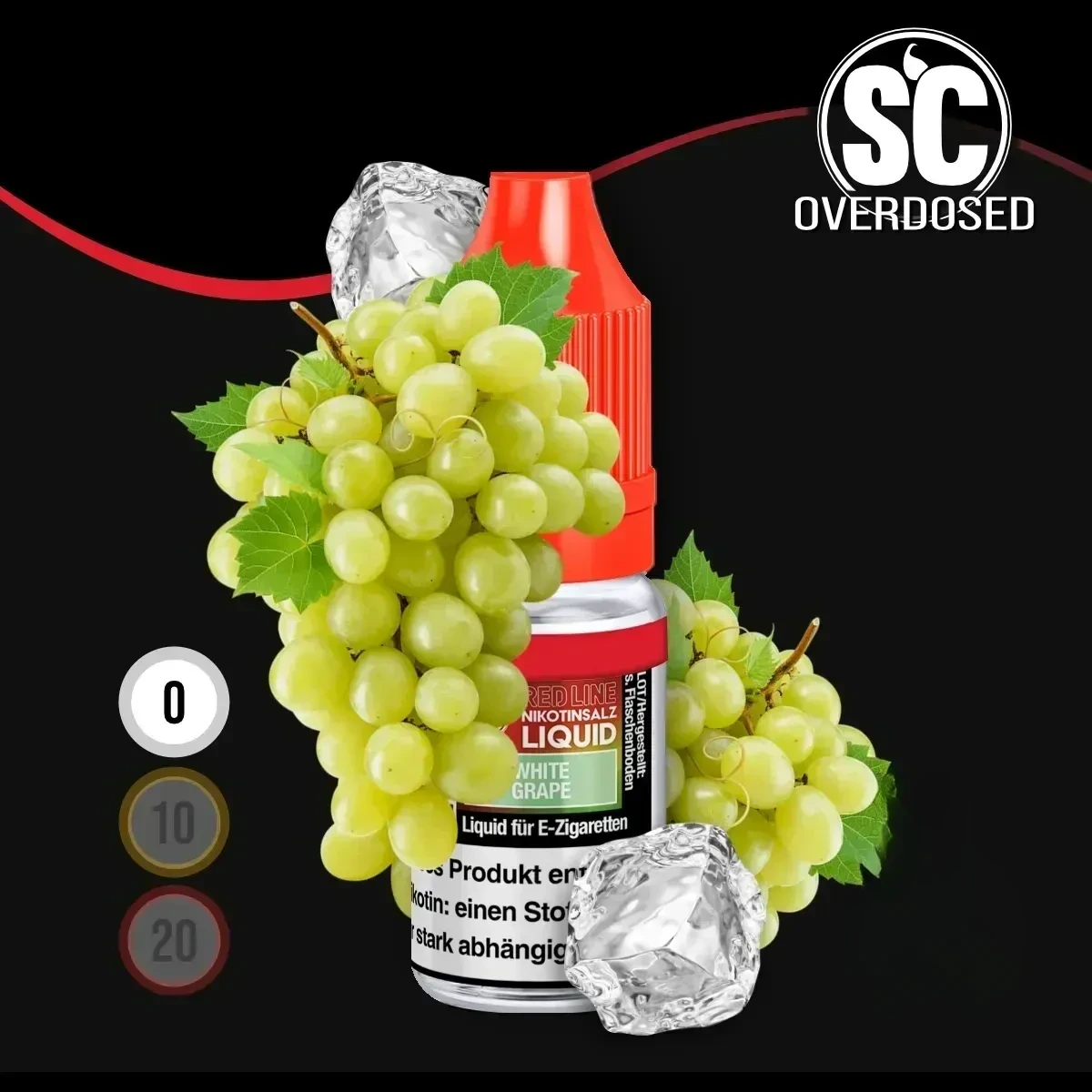 SC Red Line White Grape Nikotinsalz Liquid - 10 ml