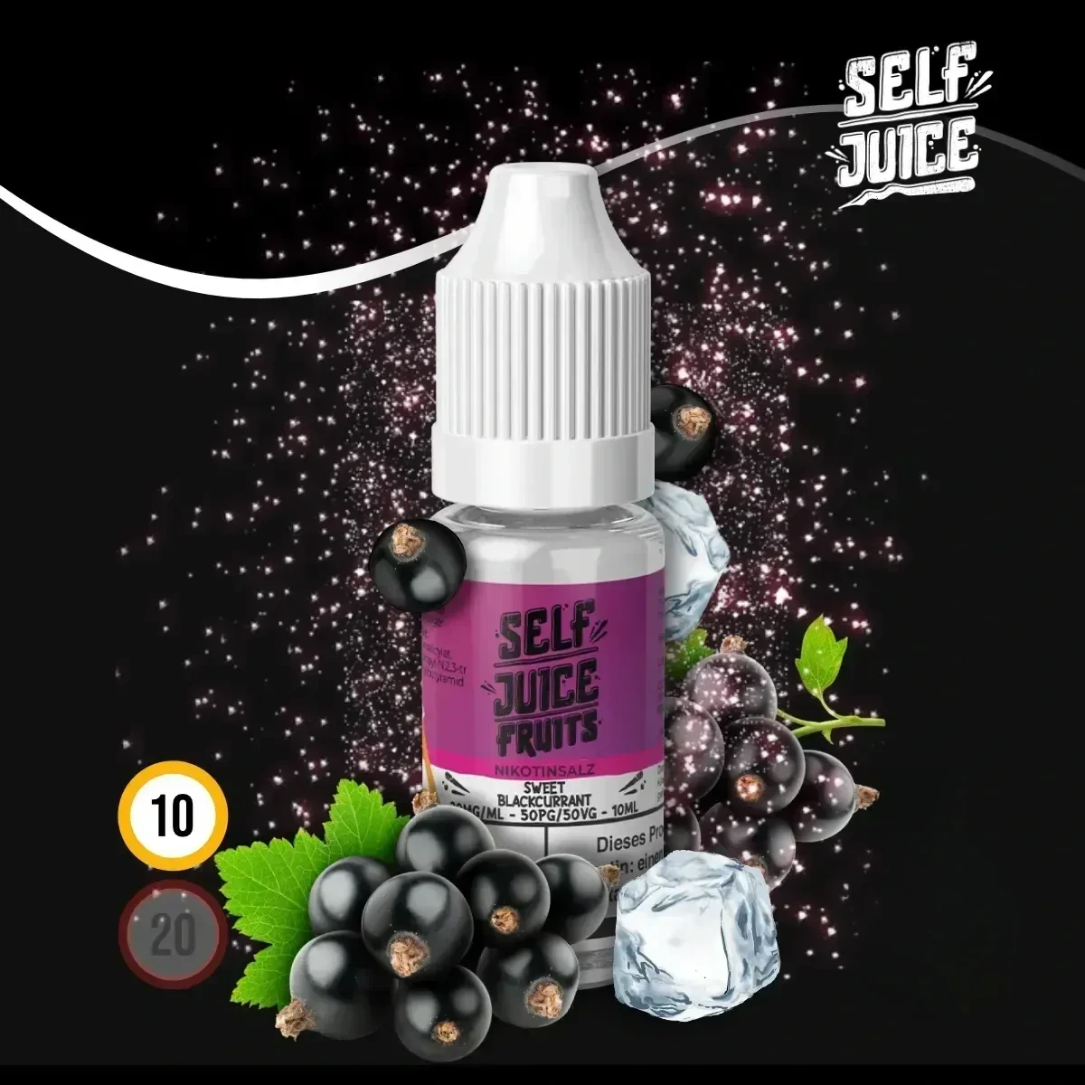 SELF JUICE Blackcurrant Ice Nikotinsalz-Liquid - 10 ml