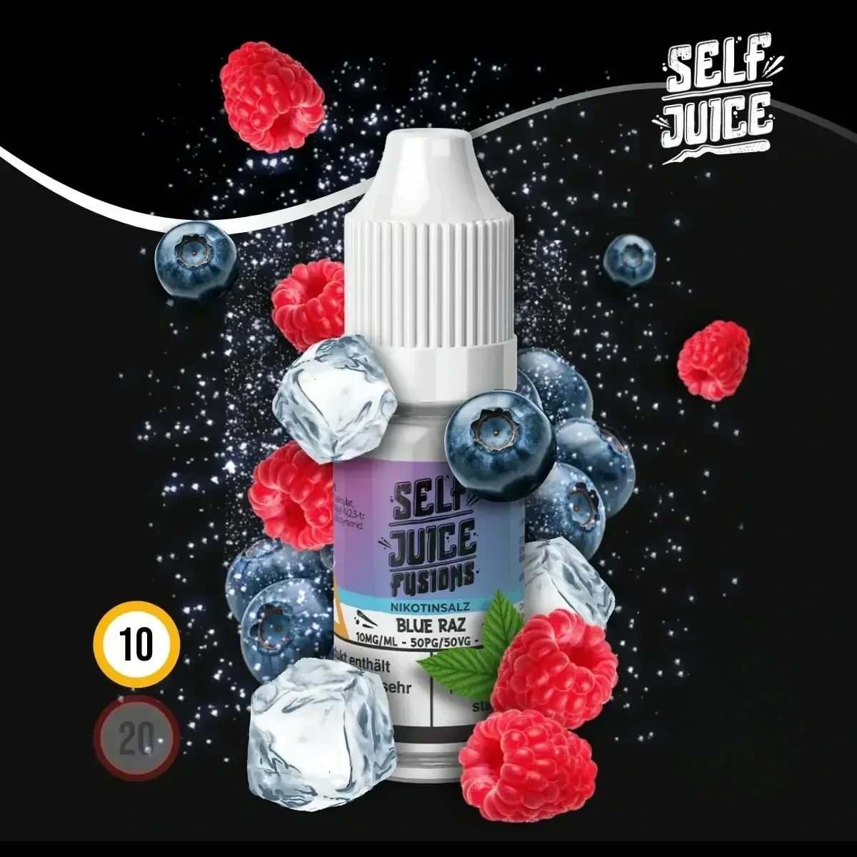 SELF JUICE Blue Raz Nikotinsalz-Liquid - 10 ml