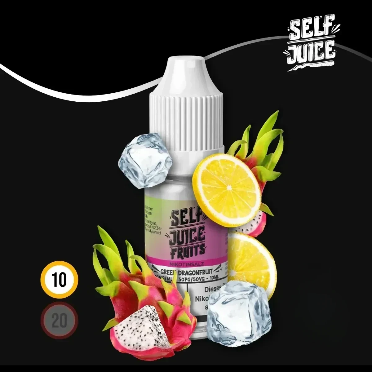 SELF JUICE Green Dragonfruit Nikotinsalz-Liquid - 10 ml