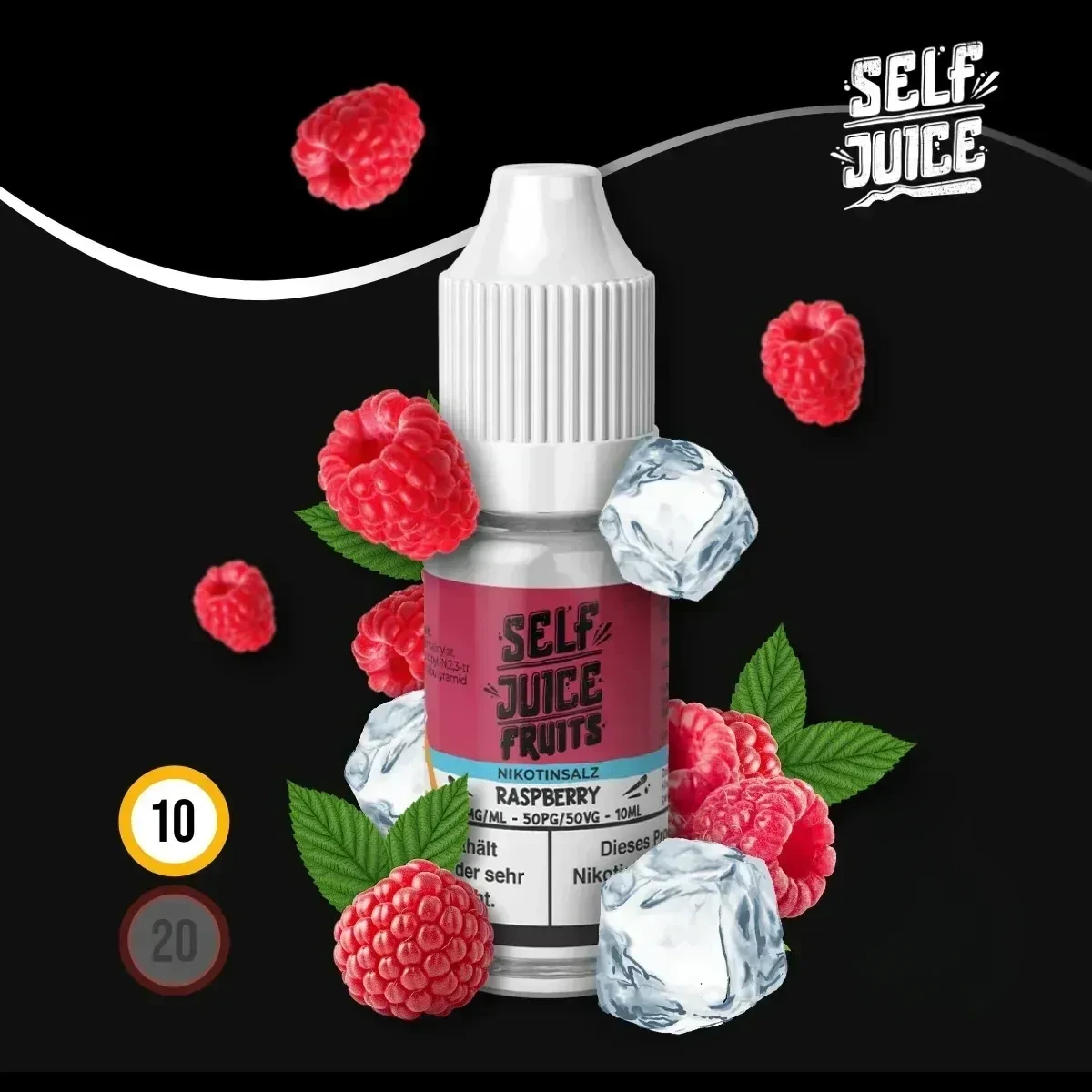 SELF JUICE Raspberry Nikotinsalz-Liquid - 10 ml