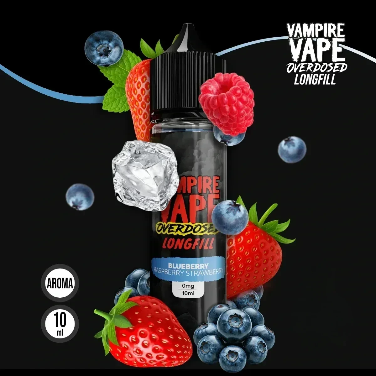 VAMPIRE VAPE Overdosed Blueberry Raspberry Strawberry Aroma - 10 ml