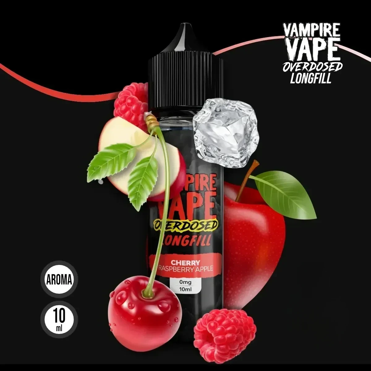 VAMPIRE VAPE Overdosed Cherry Raspberry Apple Aroma - 10 ml