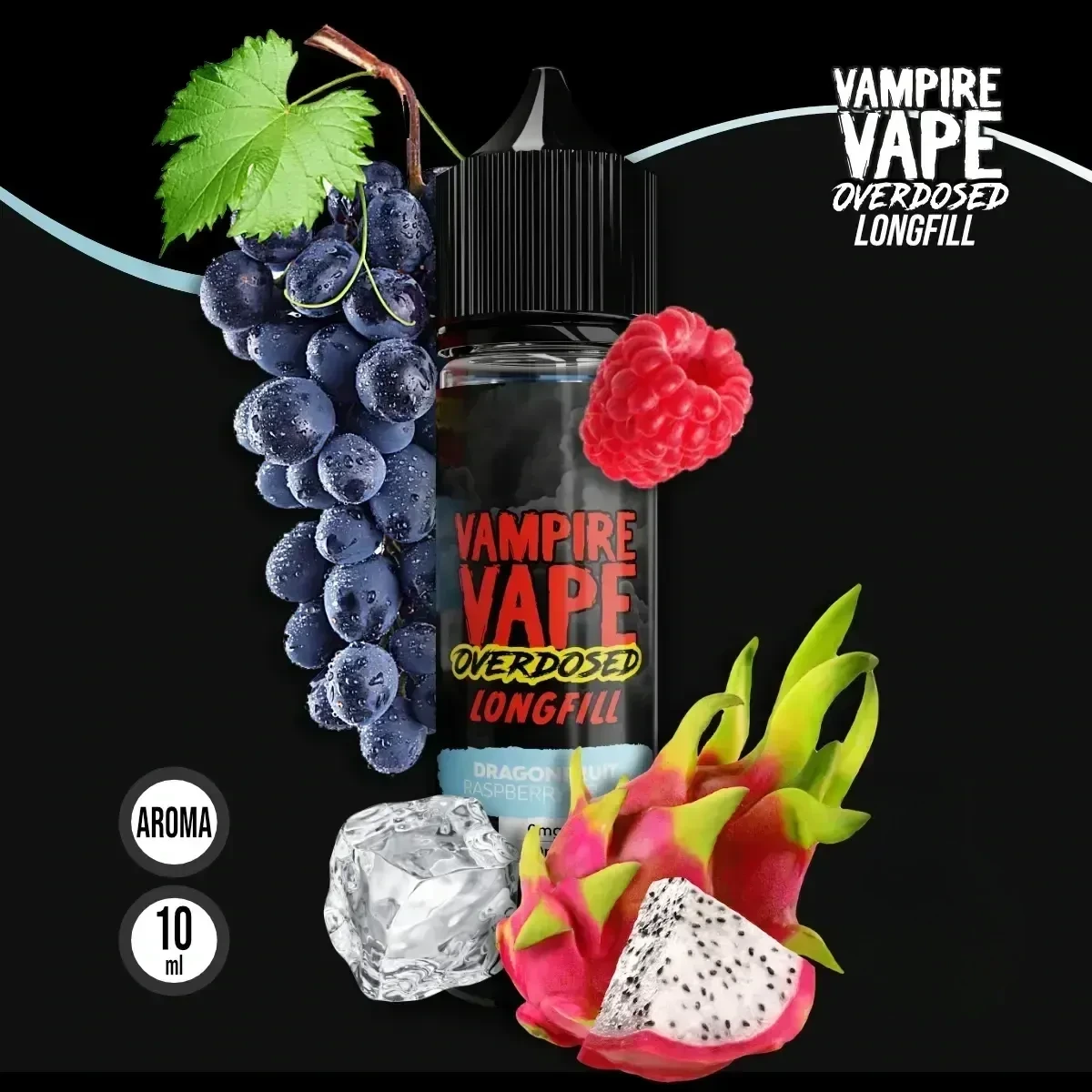 VAMPIRE VAPE Overdosed Dragonfruit Raspberry Grape Aroma - 10 ml