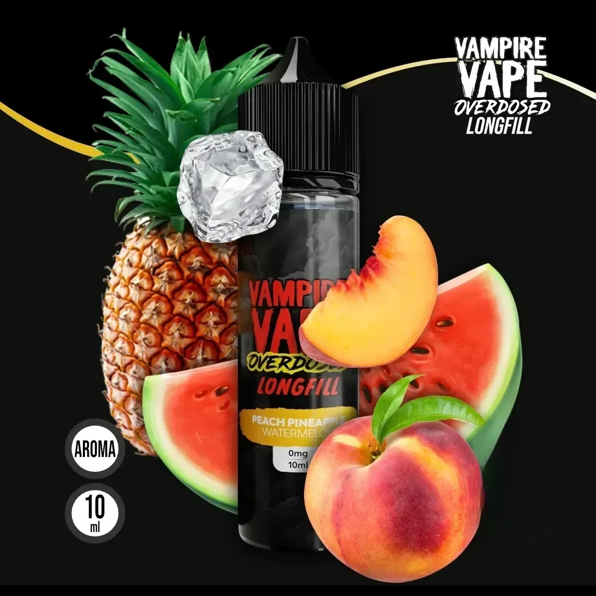 VAMPIRE VAPE Overdosed Pineapple Peach Watermelon Aroma - 10 ml