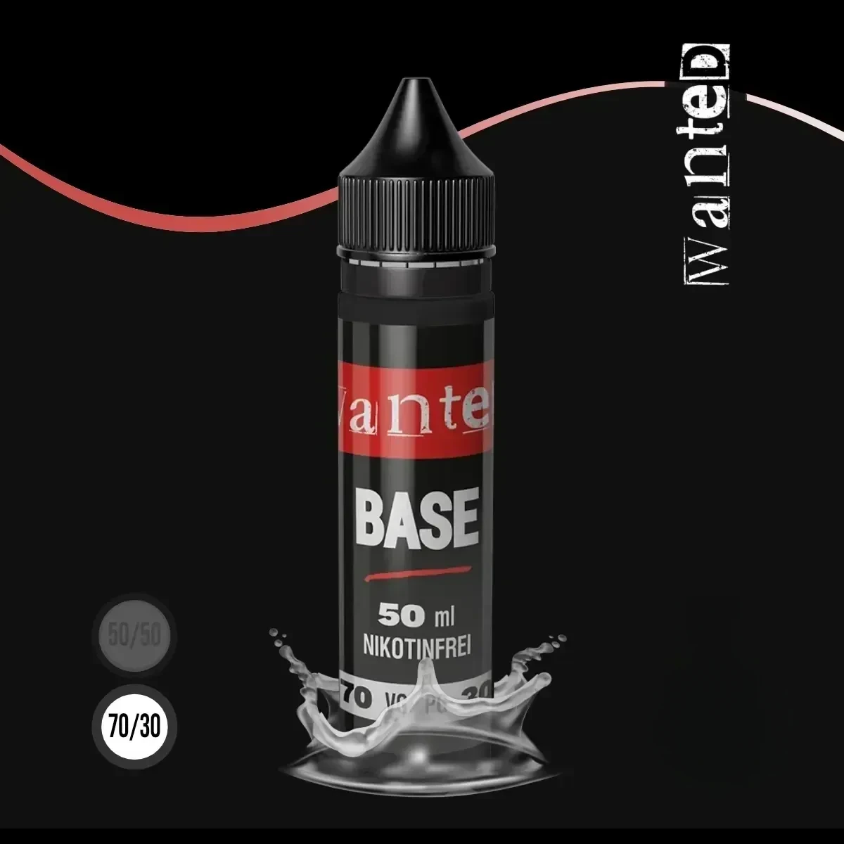 WANTED Liquid Base (OHNE Nikotin) - 50 ml