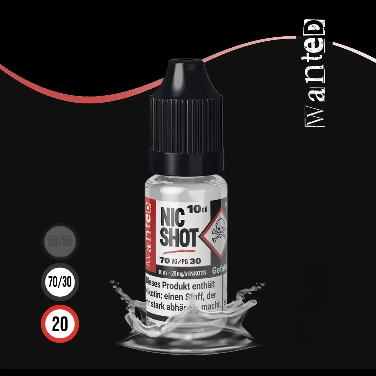 WANTED Nikotin Shot - 10 ml