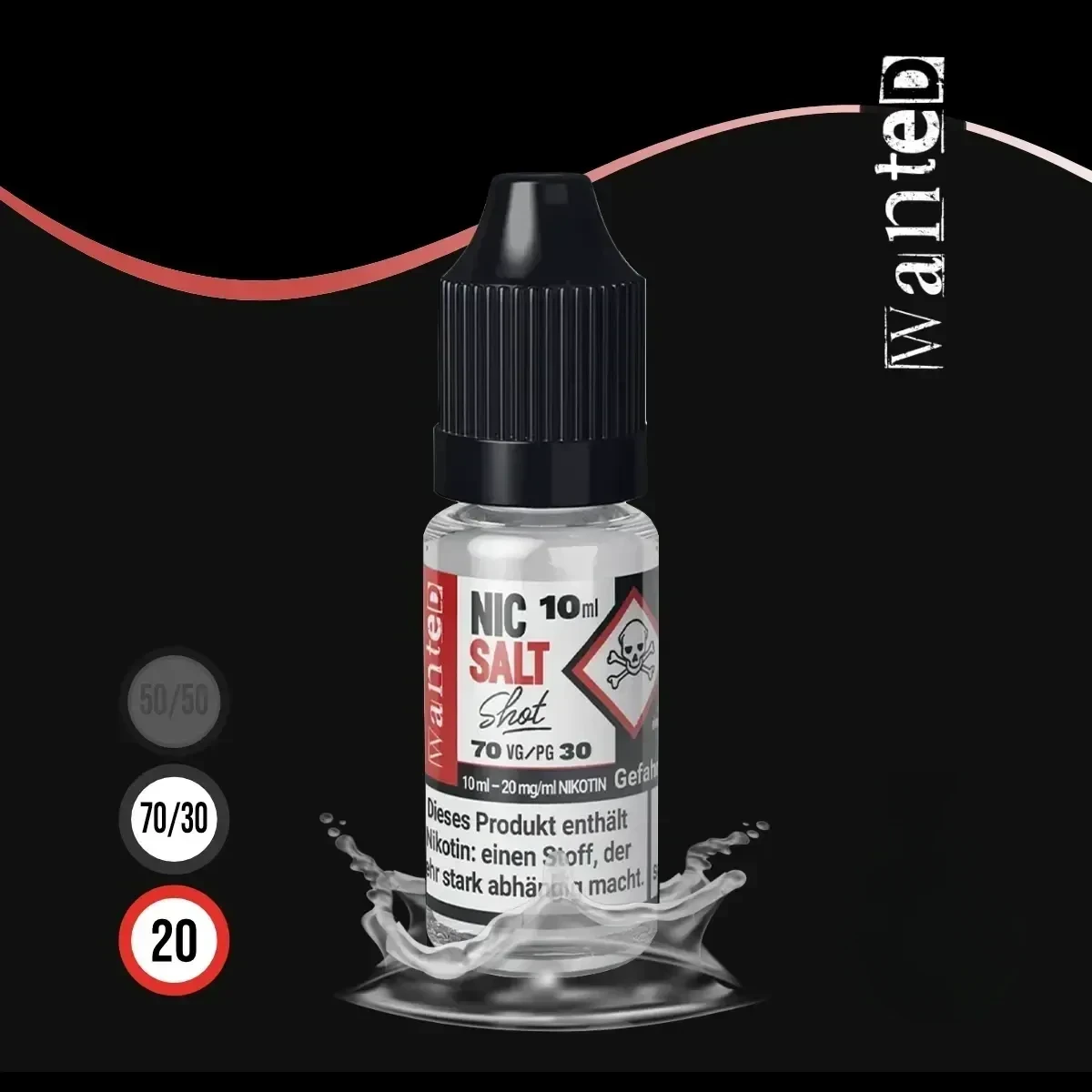 WANTED Nikotinsalz Shot - 10 ml