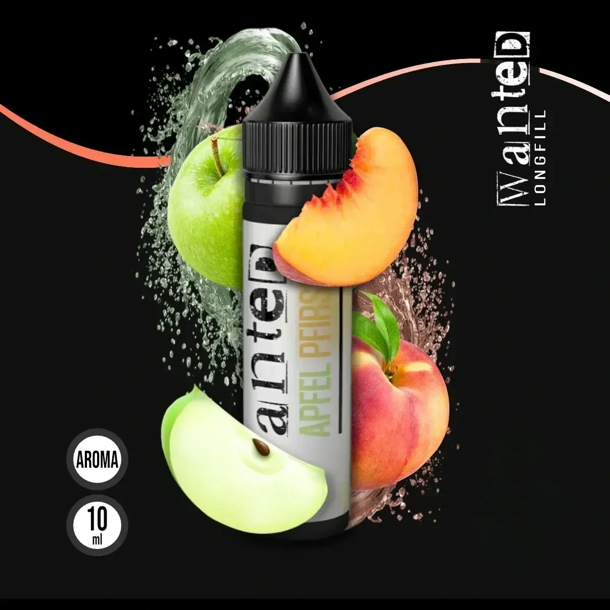 WANTED Overdosed Aroma Apfel Pfirsich - 10 ml