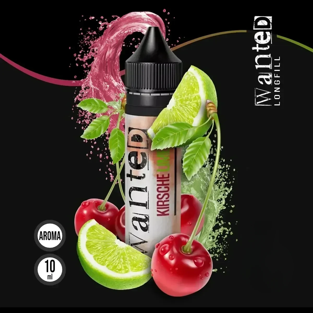 WANTED Overdosed Aroma Kirsche Limette - 10 ml