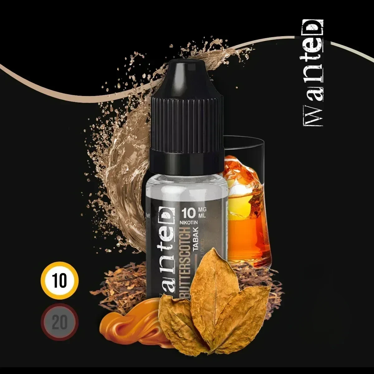 WANTED Overdosed Butterscotch Tabak Nikotinsalz-Liquid - 10 ml